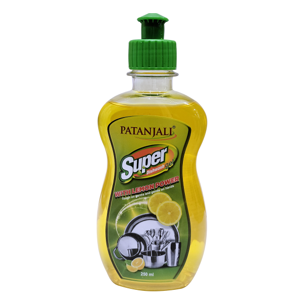 Гель для мытья посуды с лимонным соком (Patanjali Super DishWash Gel Lemon Power), 250 мл
