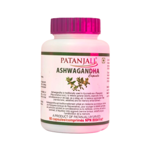 Patanjali Ashwagandha (Ашвагандха), капсулы 60 шт
